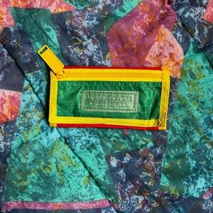 vintage 80s united colors of benetton velcro wallet 💛